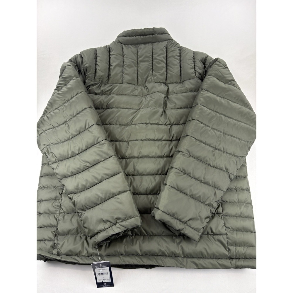 NWT Lands End Packable Puffer Jacket LM35OW426 Olive Green Men's Size XL. - Picture 3 of 16